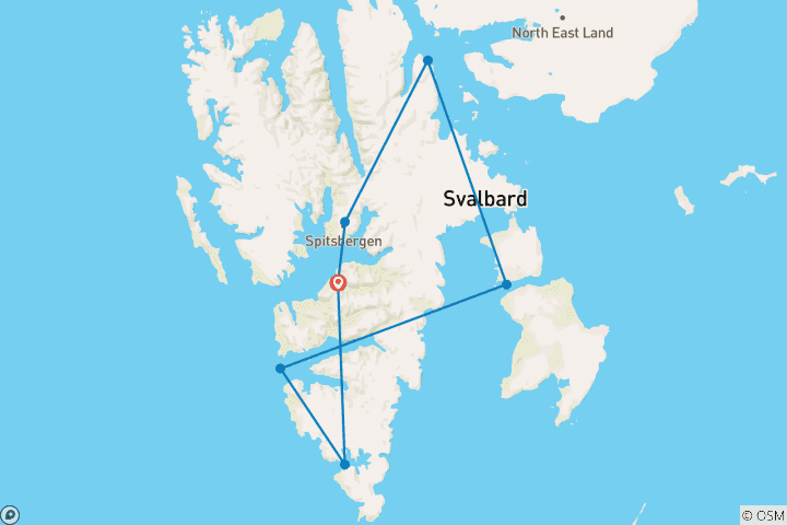 Map of Realm of the Polar Bear In Depth - M/V Ocean Albatros