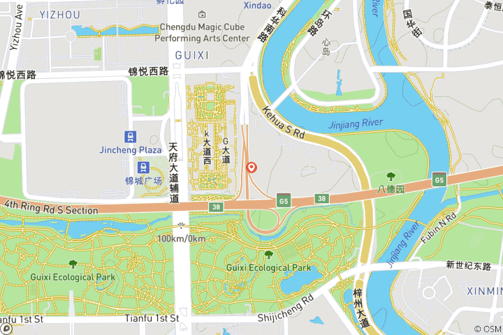 Map of FROM PANDAS TO TEMPLES: THE MAGIC OF CHENGDU