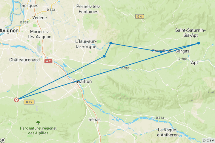 Map of Luberon Valley Vistas