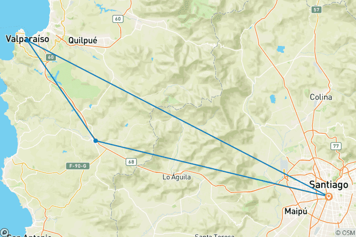 Map of Santiago Short Break