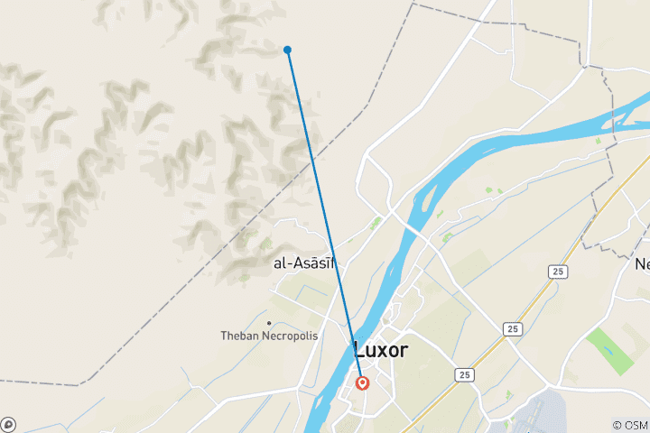 Map of Luxor City Stay 5 star - 5 days