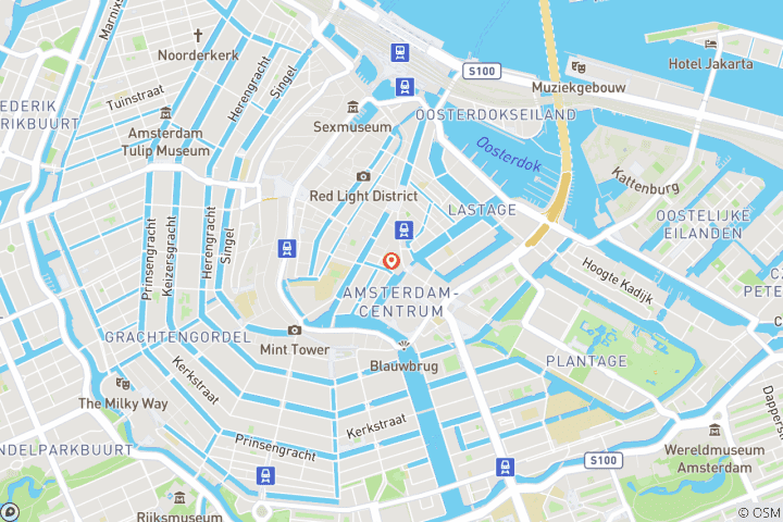 Map of 4 Day Amsterdam Tour With Car Rental