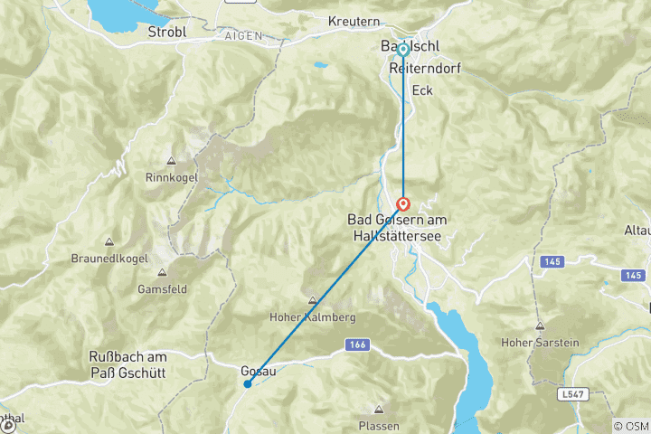 Karte von Loipenzauber im Herzen des Salzkammergutes 5 Tage