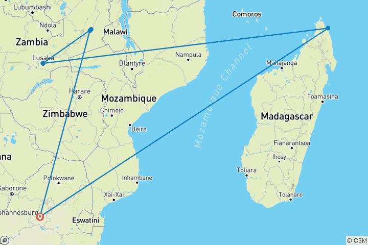 Map of Time + Tide Jetset Safari