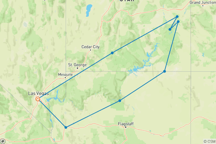 Map of SouthWest Canyon