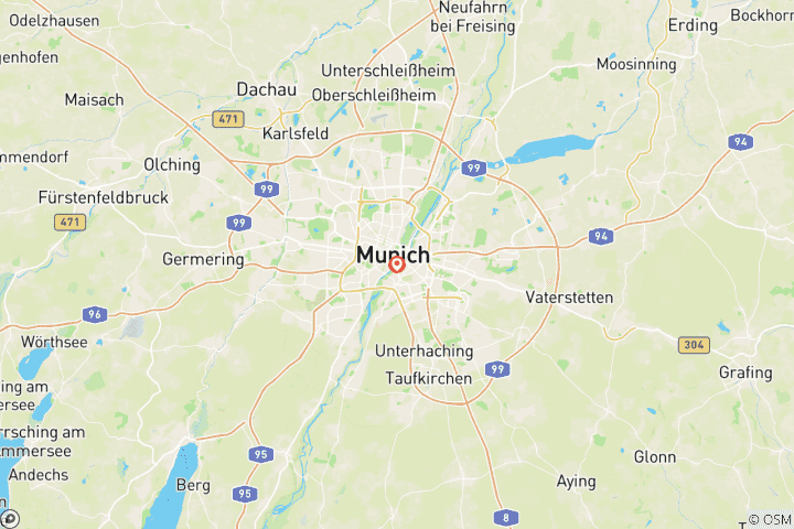 Map of 4 Day Munich Tour With Car Rental