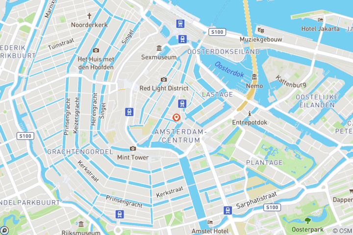 Karte von Holland und seine Tulpen