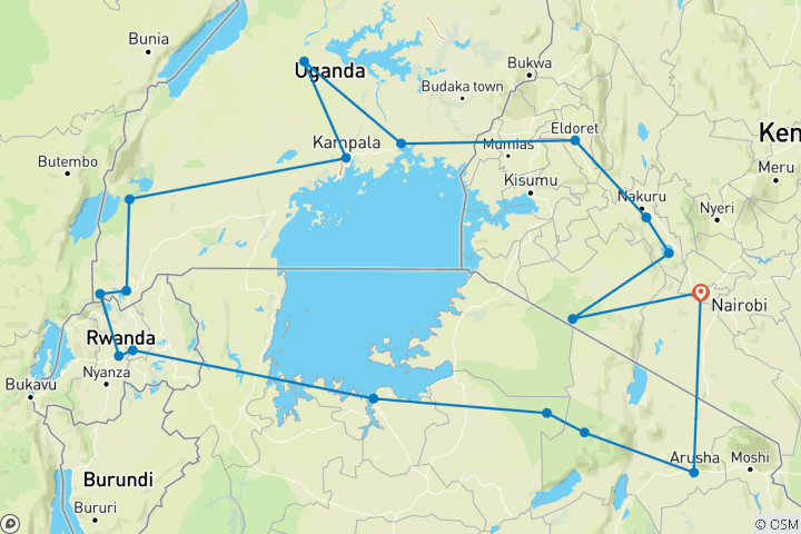 Map of East Africa Encounter