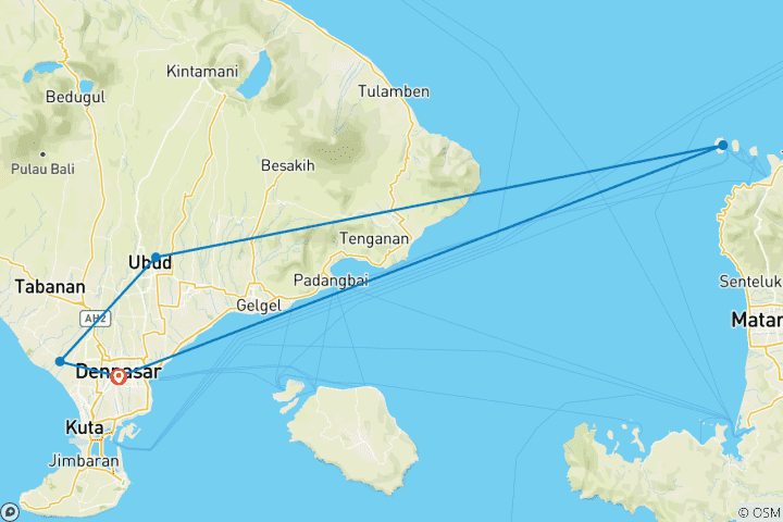 Map of Bali Experience - Influence and Inspire