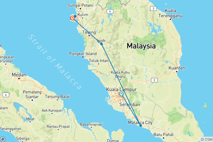 Carte du circuit Malaysia Below : Des rues aux pics