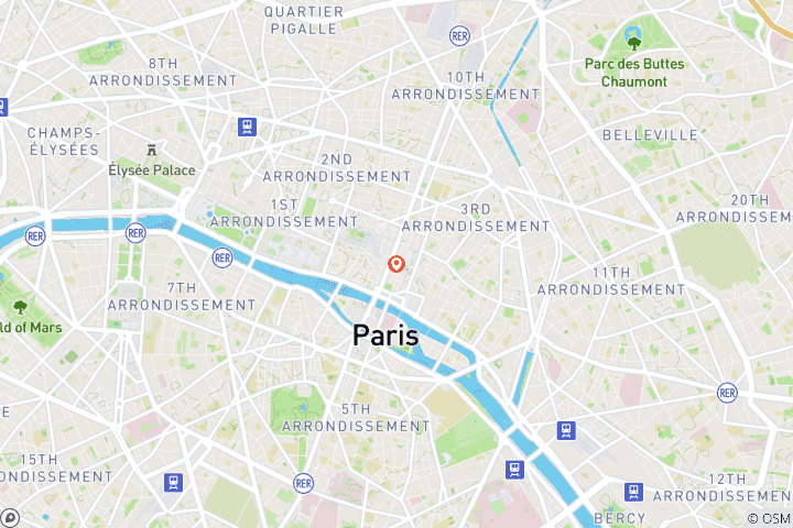 Map of Short Break in Paris (port-to-port cruise) - RENOIR