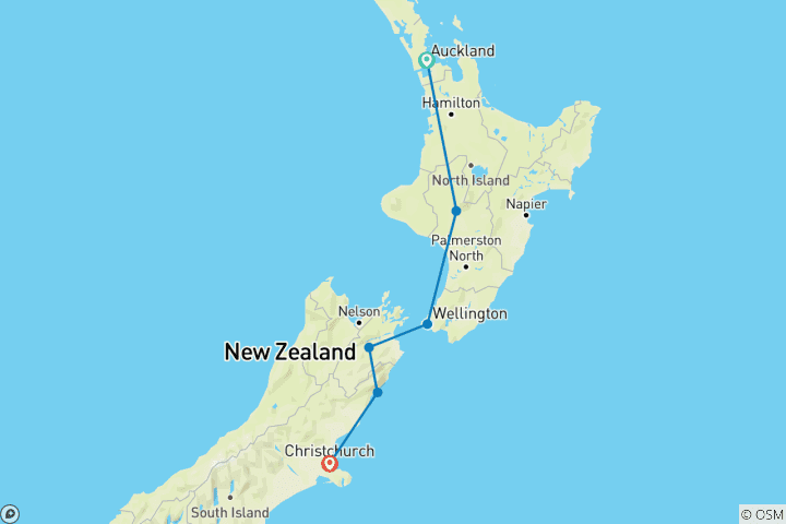 Kaart van Klassieke steden & hoogtepunten van de kust