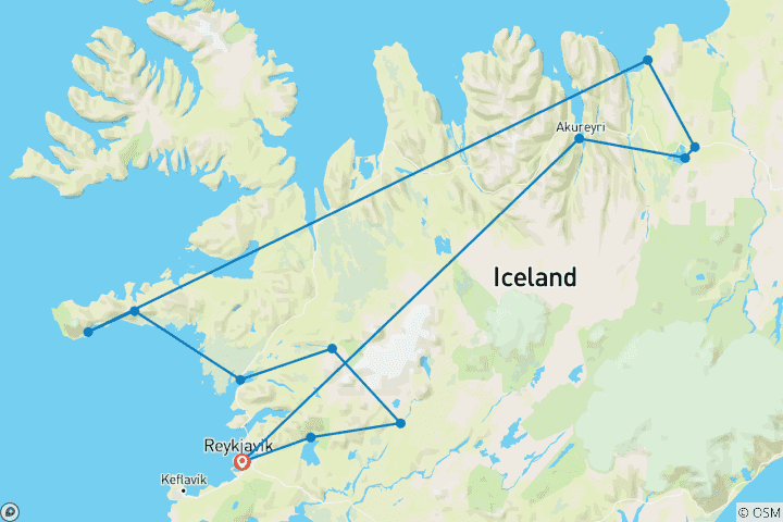 Map of Best of Iceland  (2026)