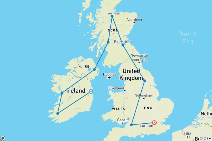 Map of Majestic Britain and Ireland 2026