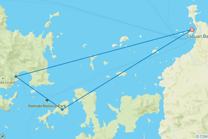 Map of 3 Days Fascinating Flores