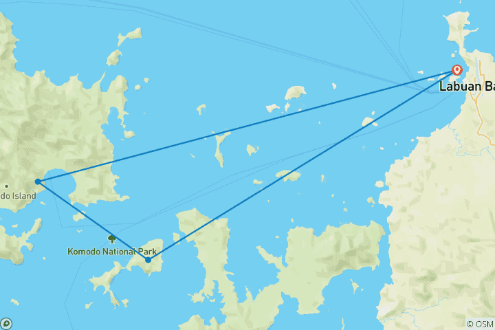 Map of 3 Days Fascinating Flores