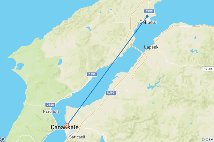 Mapa de Experiencia en Gallipoli Circuito Privado