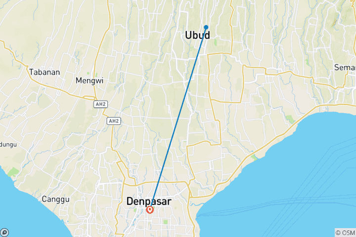Map of Ultimate Ubud Trip