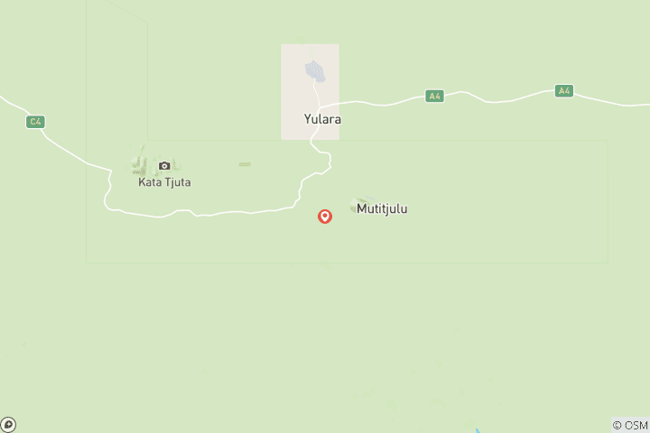 Carte du circuit Expérience Uluru et Kata Tjuta (supérieure, courte durée)