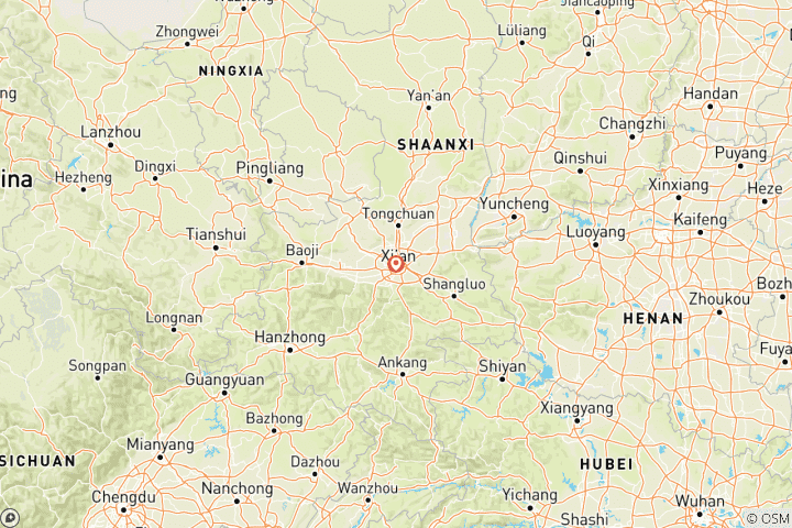 Carte du circuit Excursion d'une journée en mini groupe à Xi'an pour visiter le mont Huashan, sans faire de shopping