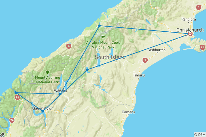 Map of The Southern Drift (2025/2026)