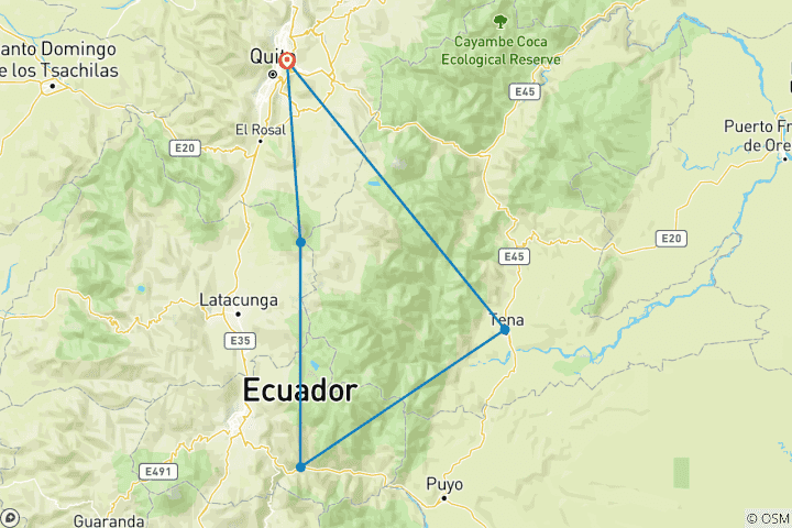 Map of Solo-ish Ecuador