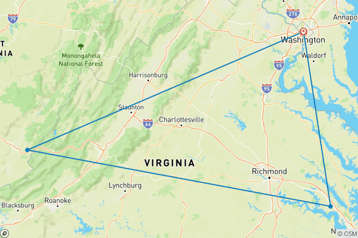 Map of American Heritage Holiday featuring The Greenbrier Resort (2026)