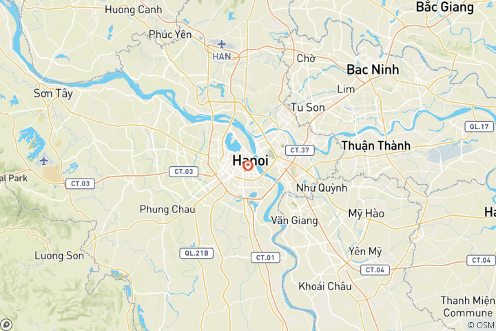 Mapa de Pu Luong 2D1N Excursión desde Hanoi - Excursión de senderismo