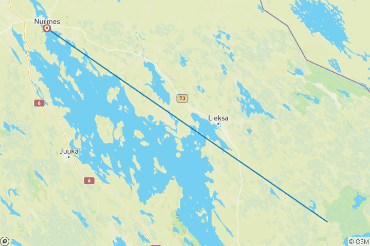 Carte du circuit Visite des musées de Pielinen en Carélie - Histoire, culture et séjours douillets !