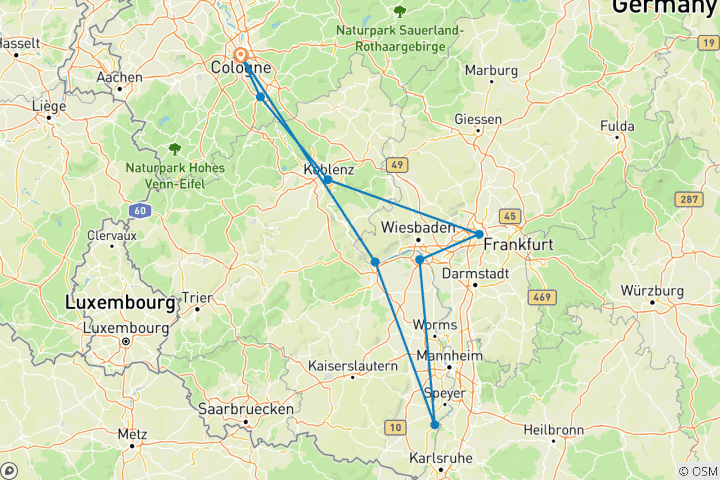 Karte von Rhein Silvesterzauber 2025