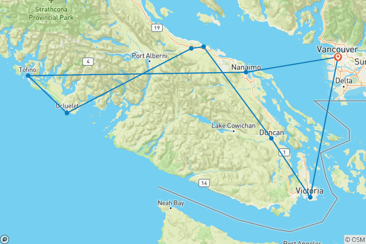 Map of Vancouver Island Explorer