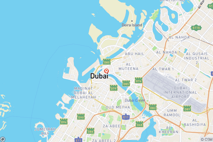 Map of Dubai & Mauritius: Skyline Meets Nature Adventure