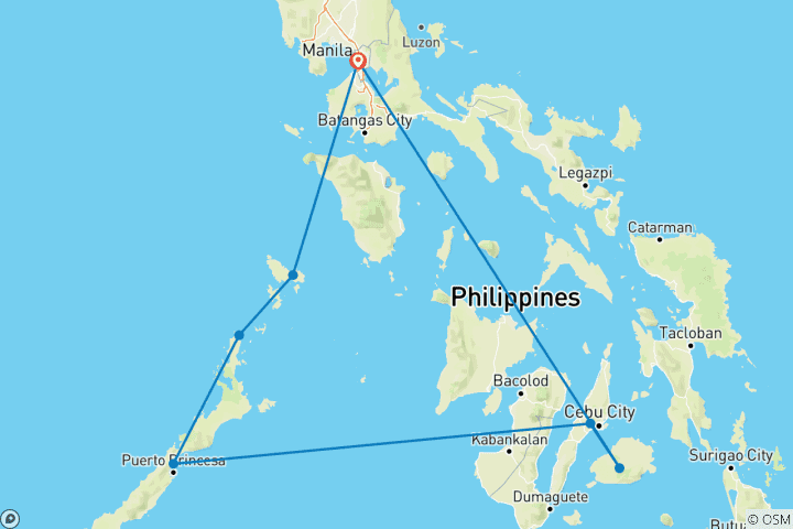 Map of Philippines Bucket List: Island Hopping to Bamboo Hut