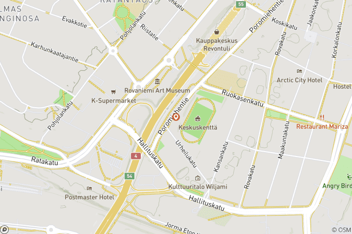 Carte du circuit Roadtrip en Laponie : Snowy Lights & Polar Nights