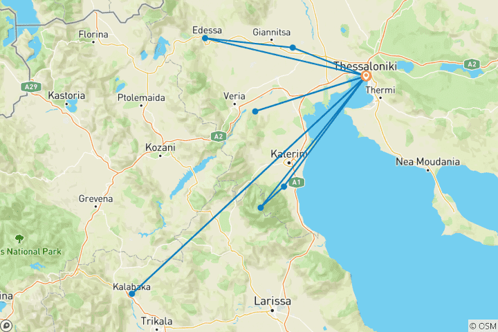 Map of Kleine Schätze 7 Tage/6 Nächte - Jeden Sonntag