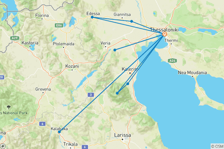 Carte du circuit Petits trésors 7 jours/6 nuits - Tous les dimanches