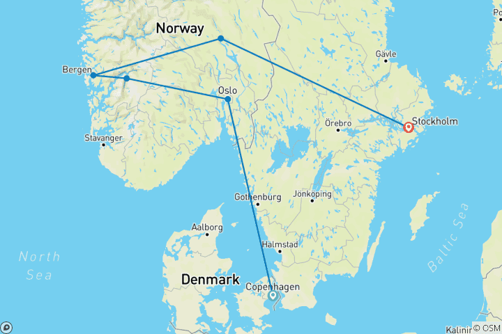 Kaart van Ontdek de Fjorden 2025