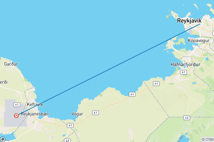 Mapa de De Groenlandia a Terranova: Montañas, fauna e historia vikinga, operado por Quark