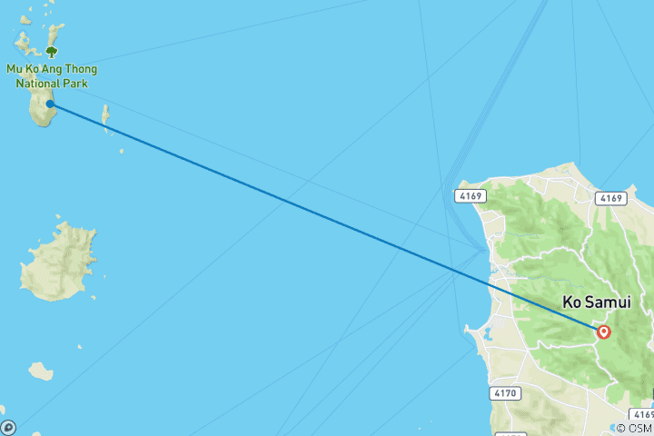 Kaart van Op de Wortels van Witte Lotus 5 Dagen - Privé Rondreis