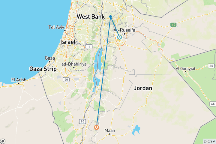 Kaart van Het heilige pad: De voetstappen van het geloof