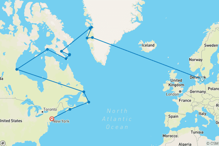 Map of Ultimate Greenland, Hudson Bay & North Canada’s Wildlife