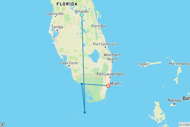 Map of Florida road trip: Overseas Highway meets Miami Heat