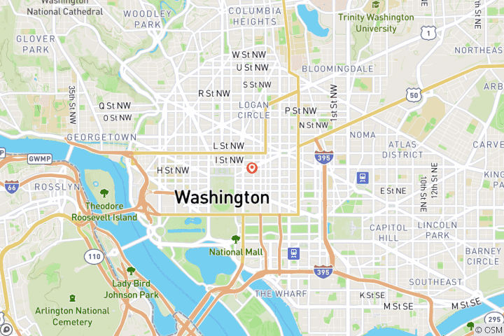 Carte du circuit Pleins feux sur Washington, D.C. Explorer la capitale de l'Amérique (2026)
