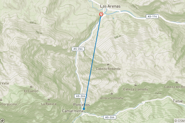 Map of Hike Spain’s Picos de Europa