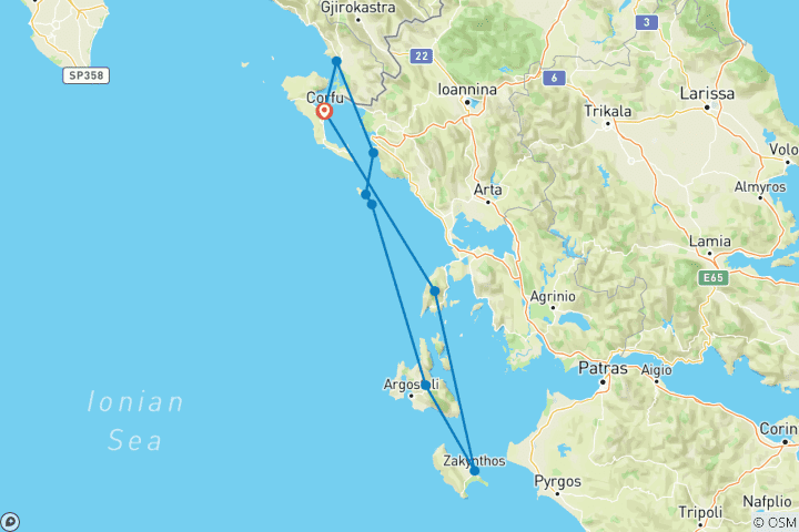 Map of Illyrian Cruise 2026