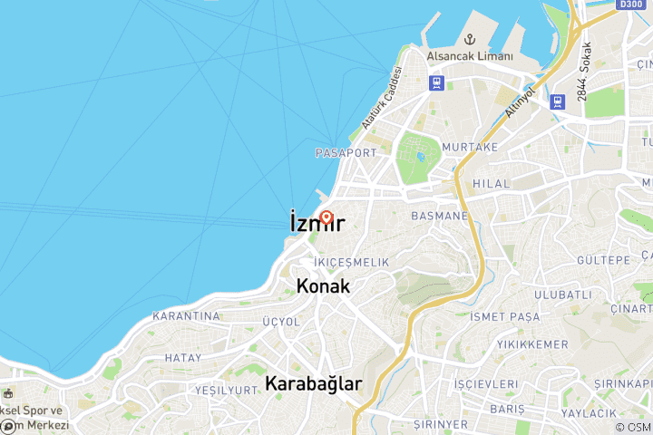 Map of Izmir Private Shore Excursion