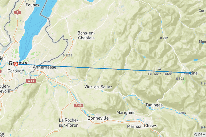 Map of Activity & Adventure in the French Alps