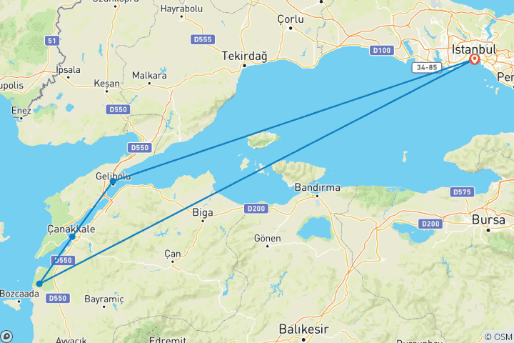 Carte du circuit Circuit de 6 jours à l'occasion de l'Anzac Day 2026