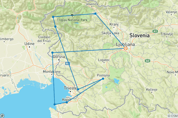 Map of Slovenian Wonders