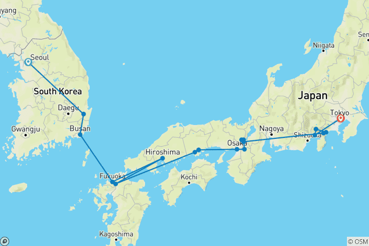 Map of Essence of South Korea & Japan